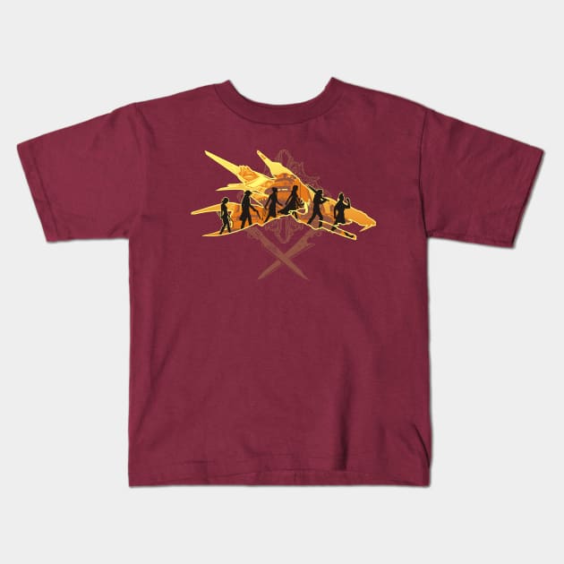 The Two Swords Kids T-Shirt by AdamsPinto